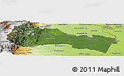 Satellite Panoramic Map of Napo, physical outside