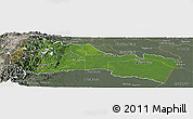 Satellite Panoramic Map of Napo, semi-desaturated