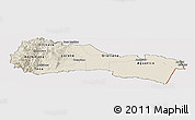 Shaded Relief Panoramic Map of Napo, cropped outside