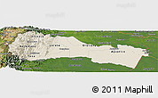 Shaded Relief Panoramic Map of Napo, satellite outside