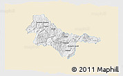 Classic Style 3D Map of Quijos, single color outside