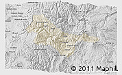 Shaded Relief 3D Map of Quijos, desaturated