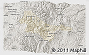Shaded Relief 3D Map of Quijos, semi-desaturated