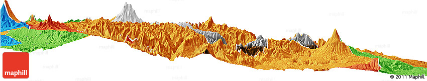 Physical Horizon Map of Quijos, political outside