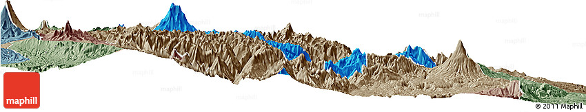 Political Horizon Map of Quijos, semi-desaturated