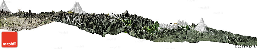 Satellite Horizon Map of Quijos, semi-desaturated