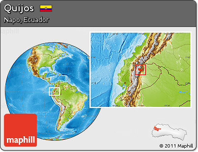 Physical Location Map of Quijos