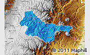 Political Map of Quijos, physical outside