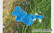Political Map of Quijos, satellite outside