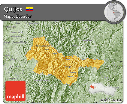 Savanna Style Map of Quijos