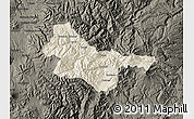 Shaded Relief Map of Quijos, darken