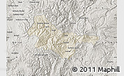 Shaded Relief Map of Quijos, semi-desaturated