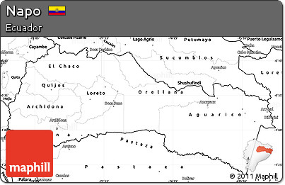 Blank Simple Map of Napo