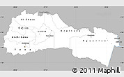 Gray Simple Map of Napo, single color outside
