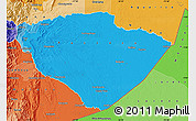 Political Shades Map of Pastaza