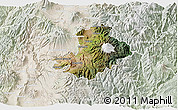 Satellite 3D Map of Cayambe, lighten