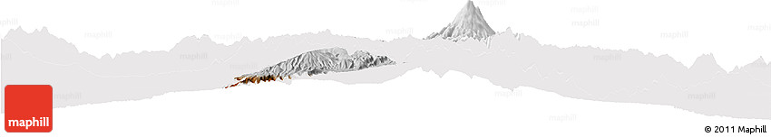 Physical Horizon Map of Cayambe, cropped outside