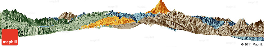 Political Horizon Map of Cayambe, semi-desaturated