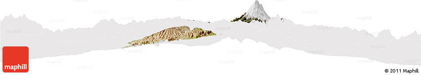 Satellite Horizon Map of Cayambe, cropped outside Satellite Horizon Map of Cayambe, cropped outside