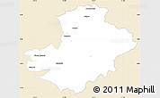 Classic Style Simple Map of Cayambe, single color outside