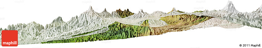 Satellite Horizon Map of Quito, lighten