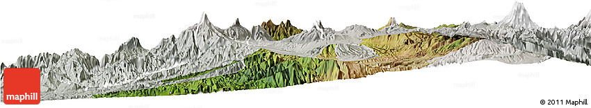 Satellite Horizon Map of Quito, lighten, semi-desaturated