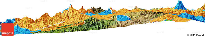 Satellite Horizon Map of Quito, political outside