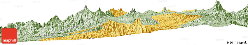 Savanna Style Horizon Map of Quito