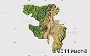 Satellite Map of Quito, cropped outside