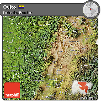 Satellite Map of Quito