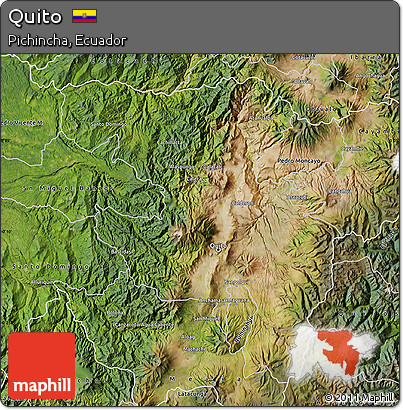 Satellite Map of Quito