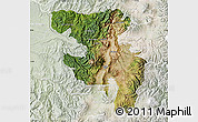 Satellite Map of Quito, lighten