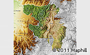 Satellite Map of Quito, physical outside