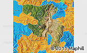 Satellite Map of Quito, political outside