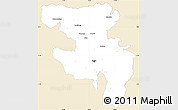 Classic Style Simple Map of Quito, single color outside