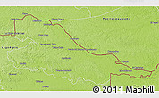 Physical 3D Map of Putumayo