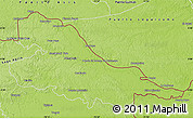 Physical Map of Putumayo