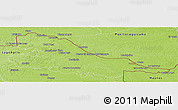 Physical Panoramic Map of Putumayo