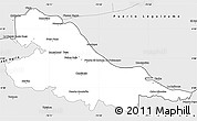 Silver Style Simple Map of Putumayo
