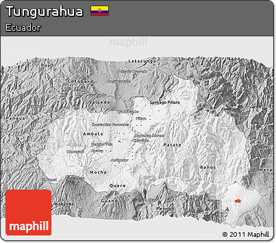 Gray 3D Map of Tungurahua