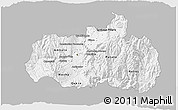 Gray 3D Map of Tungurahua, single color outside