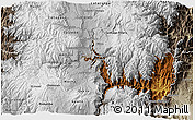 Physical 3D Map of Tungurahua, semi-desaturated