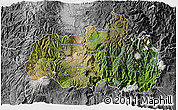 Satellite 3D Map of Tungurahua, desaturated