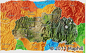 Satellite 3D Map of Tungurahua, political outside