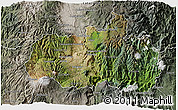Satellite 3D Map of Tungurahua, semi-desaturated