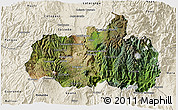 Satellite 3D Map of Tungurahua, shaded relief outside