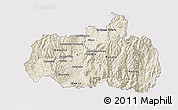 Shaded Relief 3D Map of Tungurahua, single color outside