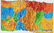 Political 3D Map of Banos