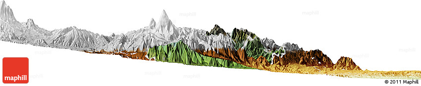 Satellite Horizon Map of Banos, physical outside Satellite Horizon Map of Banos, physical outside