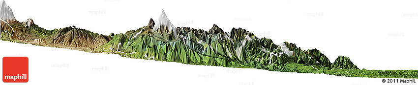 Satellite Horizon Map of Banos